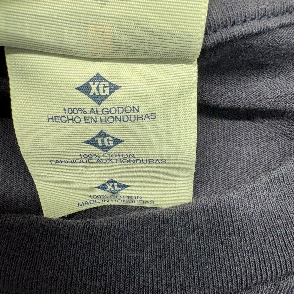 Jerzees T-Shirt Mens XL Navy Blue Good Alaska Embroidered Heavyweight - Picture 13 of 15